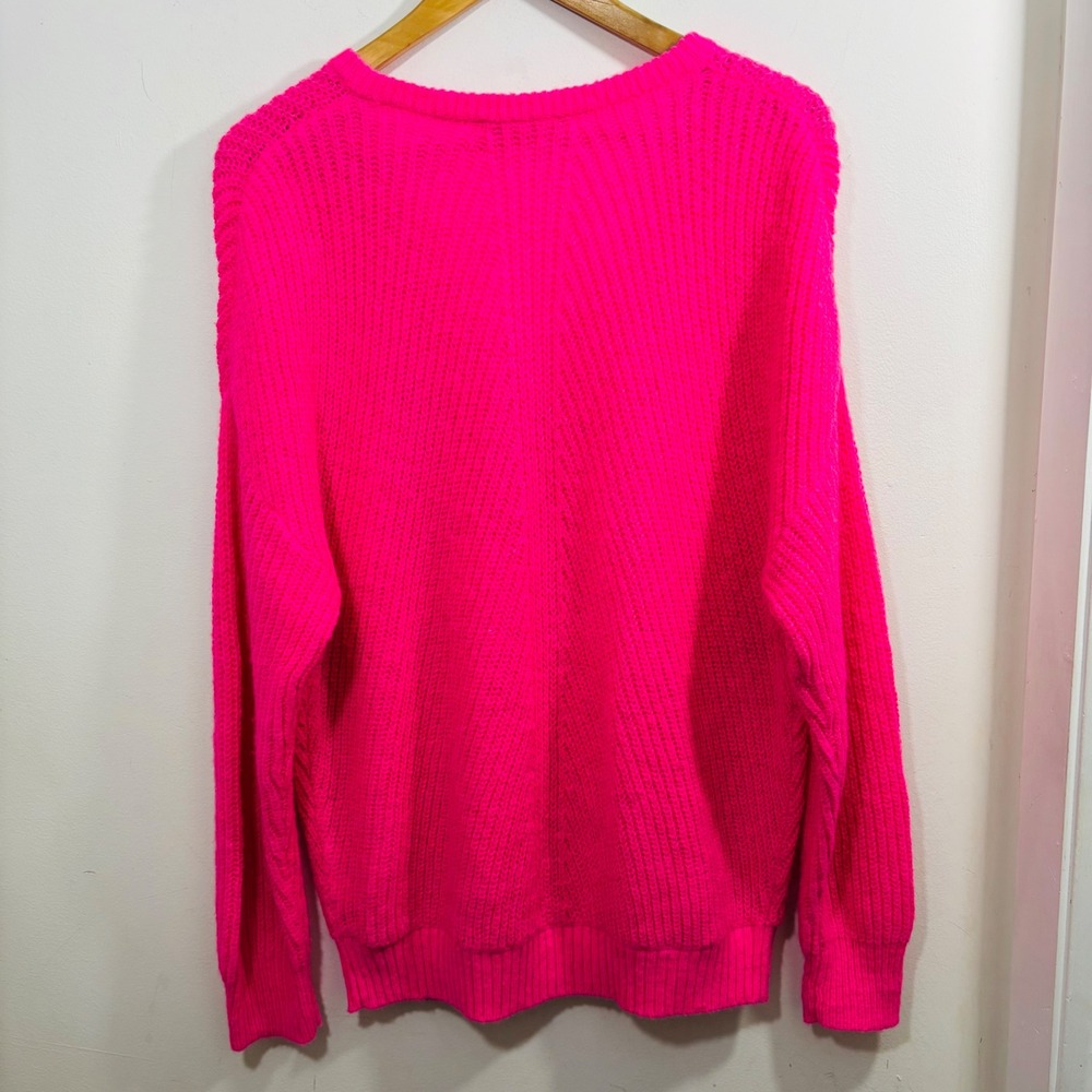 Lilly Pulitzer Kasmina V-Neck Sweater Pink Isle Women's Size Large - Picture 6 of 10